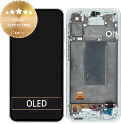 Samsung Galaxy A56 A566E - Ecran LCD + Sticlă Tactilă + Ramă (Awesome Lightgray) - GH82-36829B Genuine Service Pack, Awesome Lightgray