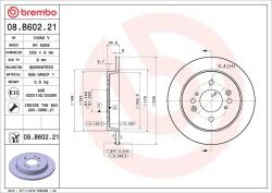 BREMBO Disc frana BREMBO 08. B602.21 (08.B602.21)