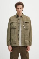 Barbour pamut ing Barbour Westmorland Ripstop Overshirt férfi, galléros, zöld, relaxed, MOS0420 - zöld XL