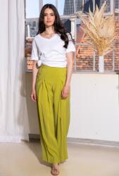 Hermosa Pantaloni din rayon NORMA, Hermosa, lime