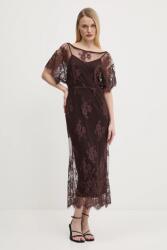 Never Fully Dressed ruha Lace Tilly barna, midi, egyenes, NFDDR1853 - barna L