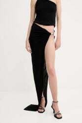 Rick Owens Lilies szoknya fekete, maxi, ceruza fazonú, LI01E4315RV - fekete 36