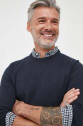 Barbour pamut pulóver Essentials könnyű, sötétkék, MKN0932 - sötétkék L