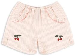 Konges Sløjd rövidnadrág ELLIE FRILL SHORTS GOTS bézs, KS103163 - bézs 134-140