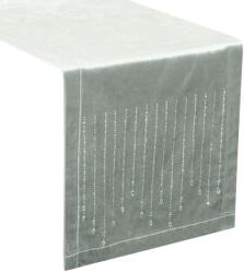 Eurofirany Royal3 bársony asztali futó Ezüst 35x220 cm (HS390333)