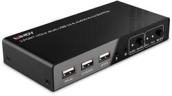 Lindy KVM switch, LINDY, 2 HDMI porttal, Fekete