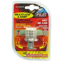 LAMPA 12V BA15S (P21W) piros színű (1db) (0158442) (0158442)