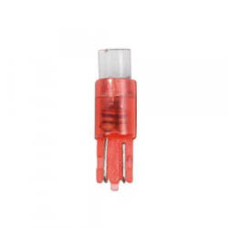 LAMPA 12V T5, 1 LED dióda, piros színű, 5db (0158482) (0158482)