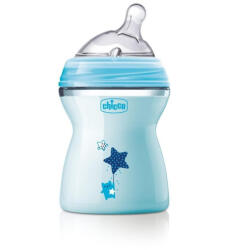 Chicco Láhev kojenecká Natural Feeling 250 ml chlapec 2m+