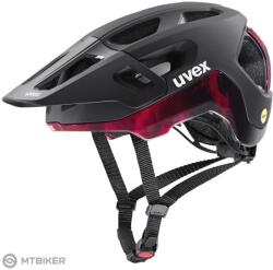 uvex React mips sisak, fekete/rubin/piros matt (52-56 cm)