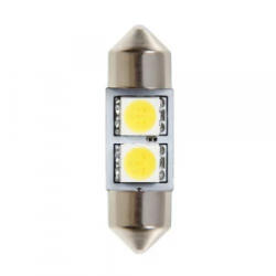 LAMPA 2 SMD 12V SV8, 5-8 sofita, 10x32mm, fehér színű, 1db (0158445)