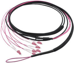 LogiLink Fiber törzskábel U-DQ(ZN)BH, 8 eres multimódusú OM4, 20 m, LC/UPC - LC/UPC (FT2U020) - pepita