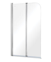 Besco PRIME 2 90x140 cm-es 2-részes kádparaván, króm PNP-2S (PNP-2S)