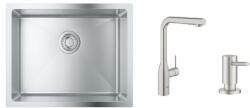 GROHE Készlet konyhai csaptelep Grohe Essence 30270DC0, acél mosogató Grohe K700 31574SD1, 40535DC0