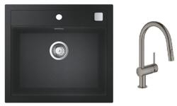 GROHE Készlet konyhai csaptelep Grohe Minta 32321AL2, gránit mosogató Grohe K700 31651AP0, 40400AL0