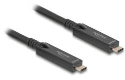 Delock Aktív optikai USB-C 8K Video + adat + PD kábel 10 m (DL-84257)