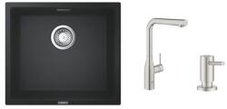 GROHE Készlet konyhai csaptelep Grohe Essence 30270DC0, gránit mosogató Grohe K700 31653AP0, 40535DC0