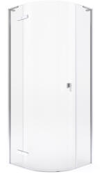 Roca Metropolis-N zuhanykabin 72.4x31.3 cm félkör alakú króm fényes/átlátszó üveg AMP1008012M (AMP1008012M)