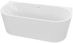 Lavita Oklahoma fal mellé szerelhető fűrdőkád 170x80 cm ovális fehér 5900378345770 (5900378345770)