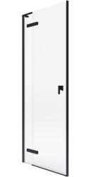 Roca Metropolis-N zuhanyajtók 110 cm dönthető fekete matt/átlátszó üveg AMP0811016M (AMP0811016M)