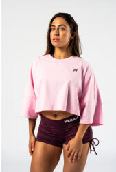 Nebbia Oversized Cropped Tee JUST FLOW 431 rózsaszín, XS / S