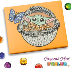 Craft Buddy - Gyémántszemes kirakó junior - Grogu - Crystal Art (CAJK-31SWS006)
