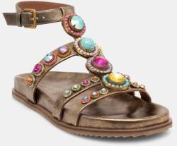 Kurt Geiger London bőr szandál Octavia Flexi Gladiator sárga, női, 4369068109 - arany Női 36