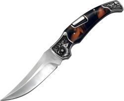 HARAHU Outdoor összecsukható kés-22, 5/12, 8cm-Fekete/Barna KP18065