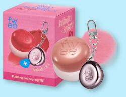 FWEE Krémes balzsam ajkakra és orcákra, kulcstartóval Lip&Cheek Blurry Pudding Pot + Pendant Keyring - 5 g No. Nd01 Oh!