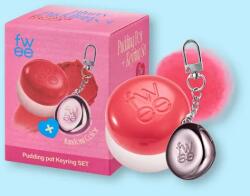 FWEE Krémes balzsam ajkakra és orcákra, kulcstartóval Lip&Cheek Blurry Pudding Pot + Pendant Keyring - 5 g No. Cr03 Bff