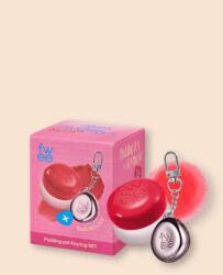 FWEE Krémes balzsam ajkakra és orcákra, kulcstartóval Lip&Cheek Blurry Pudding Pot + Pendant Keyring - 5 g No. Rd01 D-Day