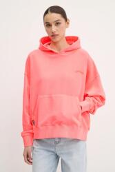 Superdry pamut melegítőfelső narancssárga, sima, kapucnis, W2012281A-9SD - narancssárga L