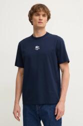Lacoste pamut póló sötétkék, férfi, nyomott mintás, TH2739 - sötétkék XXL