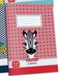 Herlitz kockás füzet, Cute Animals - Zebra, A5/27-32 (1 db) (H_2025_010)