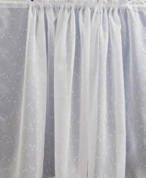 Látvány Textil Kft Noppos fehér sable vitrage függöny 80x150cm