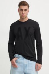 Giorgio Armani pamut hosszúujjú fekete, nyomott mintás, XM000126 AF10358 - fekete XXL