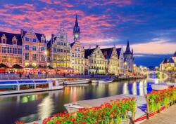 Enjoy - Puzzle Ghent at Twilight, Belgia - 1 000 piese Puzzle