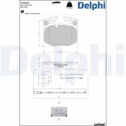 DELPHI Set placute frana DELPHI LP5066EV (LP5066EV)