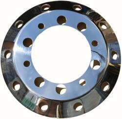 TruckKing Capac de roata fata 22, 5 (8.25 9 ) din Inox, Fixare pe Suruburi, 10 Gauri, PCD 335mm, Stil American (1652SF9222)