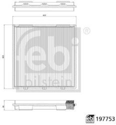 Febi Bilstein Filtru, aer habitaclu FEBI BILSTEIN 197753 (197753)