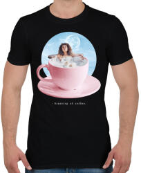 printfashion Kávéfürdő - Férfi póló - Fekete (17088574)