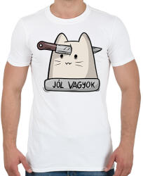 printfashion Jól vagyok - Férfi póló - Fehér (17253772)