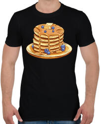 printfashion Amerikai palacsinta - Férfi póló - Fekete (17067409)