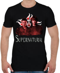 printfashion supernatural - Férfi póló - Fekete (17452499)