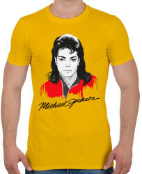 printfashion Nagyító alatt MJ 4 - Férfi póló - Sárga (17233544)