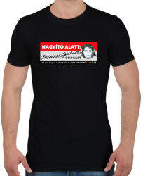 printfashion Nagyító alatt MJ 3 - Férfi póló - Fekete (17233989)