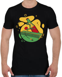 printfashion Beer pong - Férfi póló - Fekete (17059751)