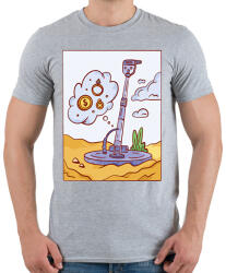 printfashion Fém detektor - Férfi póló - Sport szürke (17168264)