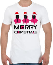 printfashion Squid Game Christmas - Férfi póló - Fehér (16887122)