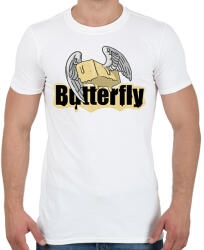 printfashion Butterfly szóvicc - Férfi póló - Fehér (17285620)
